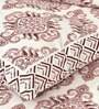 Brown Traditional TC 210 Cotton Double Bed Sheet With 2 Pillow Covers