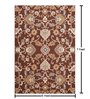 Brown Traditional Wool 5 ft x 7 ft Hand Tufted Carpet