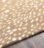 Brown Abstract Wool 5 ft x 7 ft Hand tufted Carpet