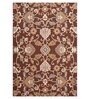 Brown Traditional Wool 8 ft x 10 ft Hand Tufted Carpet
