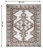 Brown Traditional Wool And Cotton 8 X 5 Feet Hand Tufted Carpet
