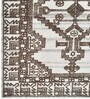 Brown Traditional Wool And Cotton 8 X 5 Feet Hand Tufted Carpet