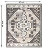 Brown Traditional Wool And Cotton 8 X 5 Feet Hand Tufted Carpet