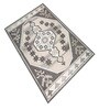 Brown Traditional Wool And Cotton 8 X 5 Feet Hand Tufted Carpet