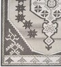 Brown Traditional Wool And Cotton 8 X 5 Feet Hand Tufted Carpet