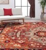 Brown Traditional Wool Blend 4' X 6' Hand Tufted Carpet