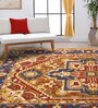 Brown Traditional Wool Blend 5' X 7' Hand Tufted Carpet