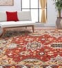 Brown Traditional Wool Blend 5' X 7' Hand Tufted Carpet