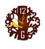 Brown MDF Tree Modern Wall Clock