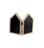 Brown Two House shape Photo Frame 3.5x5 Inches