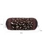 Brown Velvet Floral 16x34 inches Bolster Covers