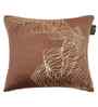 Brown Velvet Abstract 16X16 Inches Cushion Covers (Pack of 2)
