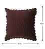 Brown Velvet Abstract 16X16 Inches Cushion Covers (Pack of 2)