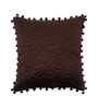 Brown Velvet Abstract 16X16 Inches Cushion Covers (Pack of 5)
