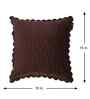 Brown Velvet Abstract 16X16 Inches Cushion Covers (Pack of 5)