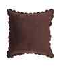 Brown Velvet Abstract 16X16 Inches Cushion Covers (Pack of 5)