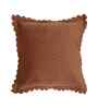 Brown Velvet Abstract 16X16 Inches Cushion Covers (5Pcs)