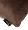 Brown Floral Leaf Velvet 16 x 16 Inches Cushion Covers (Set of 2)