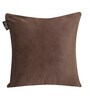 Brown Floral Leaf Velvet 16 x 16 Inches Cushion Covers (Set of 2)