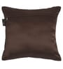 Brown Floral Velvet 16 x 16 Inches Cushion Covers (Set of 2)