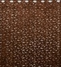 Brown Velvet Feather 9Ft Ring Top Long Door Curtains Pack of  2