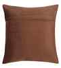 Brown Velvet Floral 16X16 Inches Cushion Covers (Pack of 2)