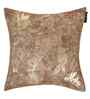Brown Velvet Floral 16X16 Inches Cushion Covers (5Pcs)
