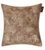 Brown Velvet Floral 16X16 Inches Cushion Covers (5Pcs)