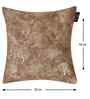 Brown Velvet Floral 16X16 Inches Cushion Covers (5Pcs)