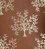 Brown Velvet Floral 16X16 Inches Cushion Covers (Pack of 5)