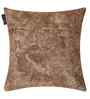 Brown Velvet Floral 16X16 Inches Cushion Covers (5Pcs)