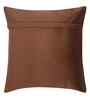 Brown Velvet Floral 16X16 Inches Cushion Covers (Pack of 5)