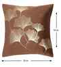 Brown Velvet Floral 16X16 Inches Cushion Covers (Pack of 5)