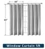 Brown Velvet Floral 5 Foot Ring Top Window Curtains Set Of 2