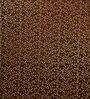 Brown Velvet Floral 7 Foot Ring Top Door Curtains Set Of 2