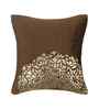 Brown Velvet Geometric 12X12 Inches Cushion Covers (Pack of 5)
