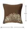 Brown Velvet Geometric 12X12 Inches Cushion Covers (Pack of 5)
