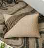 Brown Velvet Textured 12X18 Inches Cushion Cover