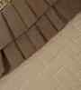 Brown Velvet Geometric 12X18 Inches Cushion Covers (Pack of 2)
