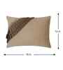 Brown Velvet Geometric 12X18 Inches Cushion Covers (Pack of 2)