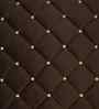 Brown Velvet Geometric 16X16 Inches Cushion Covers (Pack of 2)