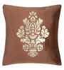 Brown Velvet Geometric 16X16 Inches Cushion Covers (Pack of 5)