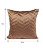 Brown Velvet Geometric 16x16 inches Cushion Covers (Pack of 2)