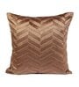 Brown Velvet Geometric 16x16 inches Cushion Covers (Pack of 2)