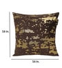 Brown Abstract Velvet 16 x 16 Inches Cushion Covers (Set of 2)