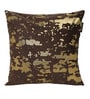 Brown Abstract Velvet 16 x 16 Inches Cushion Covers (Set of 2)