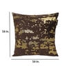 Brown Abstract Velvet 16 x 16 Inches Cushion Covers (Set of 5)