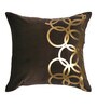 Brown Geometric Velvet 16 x 16 Inches Cushion Covers (Set of 5)