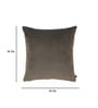 Brown Solid Velvet 16 x 16 Inch Cushion Covers (Set of 2)