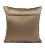 Brown Velvet Striped 16x16 inches Cushion Covers (Pack of 2)